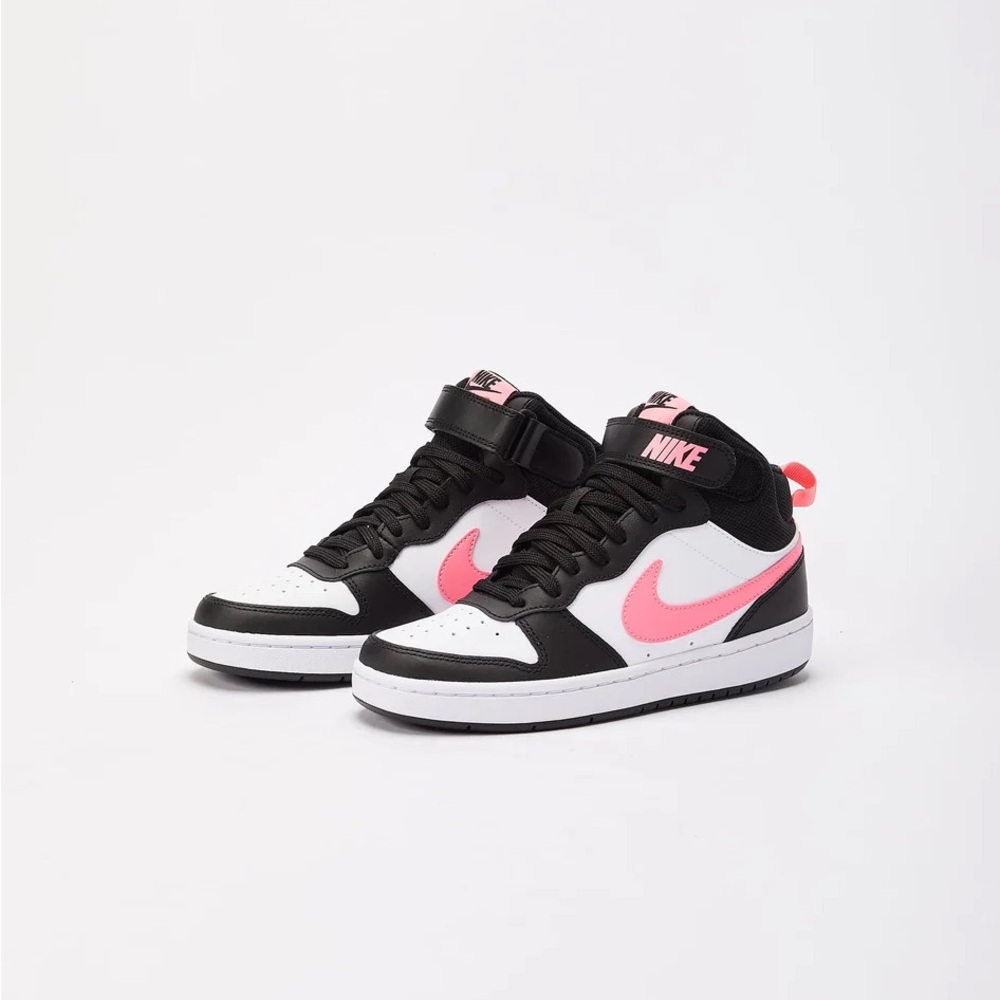 Nike Court Borough Mid 3 Grade School Shoes